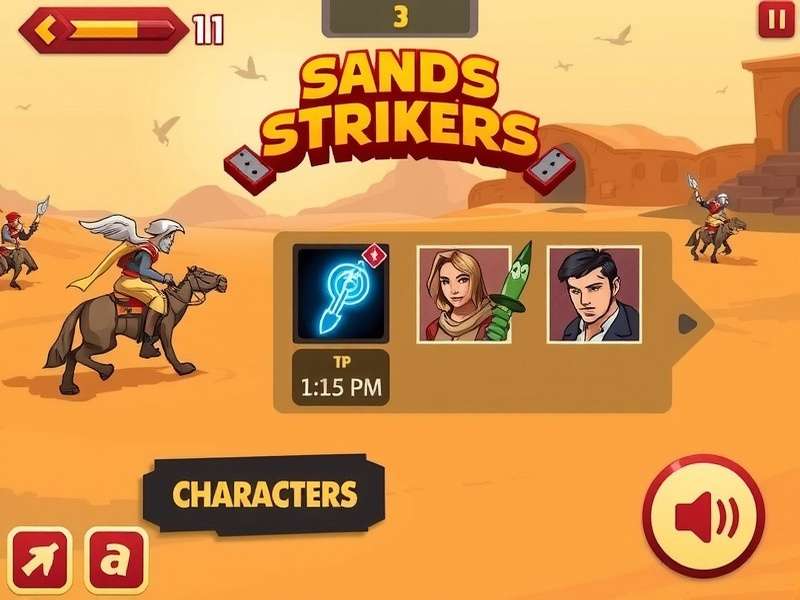 Sands Strikers character selection screen